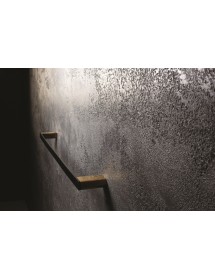 Porte-serviette GALLA en laiton noir et doré 60 x6 x2 cm