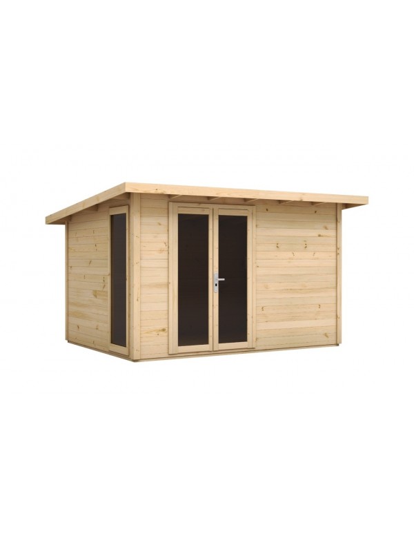 Maison de jardin KALALIKA en bois épicéa 406x305 cm 1 fenêtre