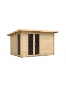 Maison de jardin KALALIKA en bois épicéa 406x305 cm 1 fenêtre