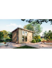 Maison de jardin KALALIKA en bois épicéa 406x305 cm 1 fenêtre