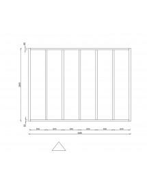 Maison de jardin KALALIKA en bois épicéa 406x305 cm 1 fenêtre