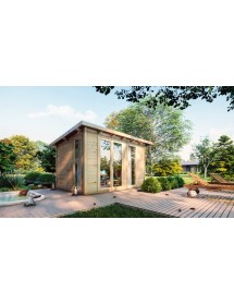 Maison de jardin KALALIKA en bois épicéa 406x305 cm 2 fenêtres