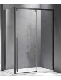 Cabine de douche SANTORINI 400 150x90 x200 cm profilé gris