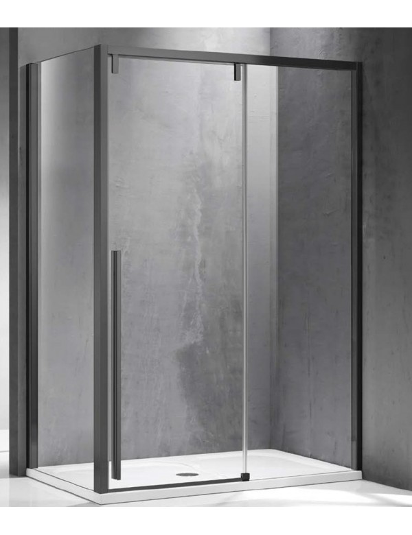 Cabine de douche SANTORINI 400 150x90 x200 cm profilé gris