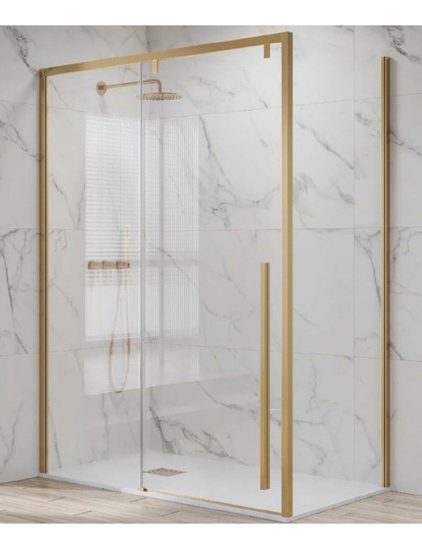 Cabine de douche SANTORINI 400 150x90 x200 cm profilé doré