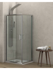 Cabine  de douche carrées NEW FLORA 100 80x80 x180 cm