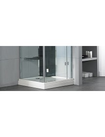 Receveur de douche carré RIHO DAVOS 249 80x80x4,5 cm, avec pieds et tablier