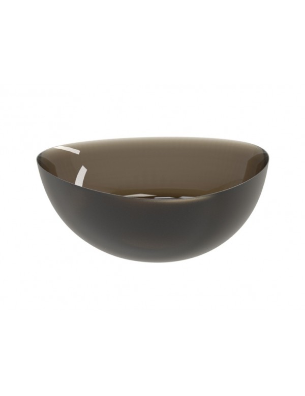 Baignoire îlot duo en solid surface RIHO OVIEDO Frosted Umber 160x160x57 cm