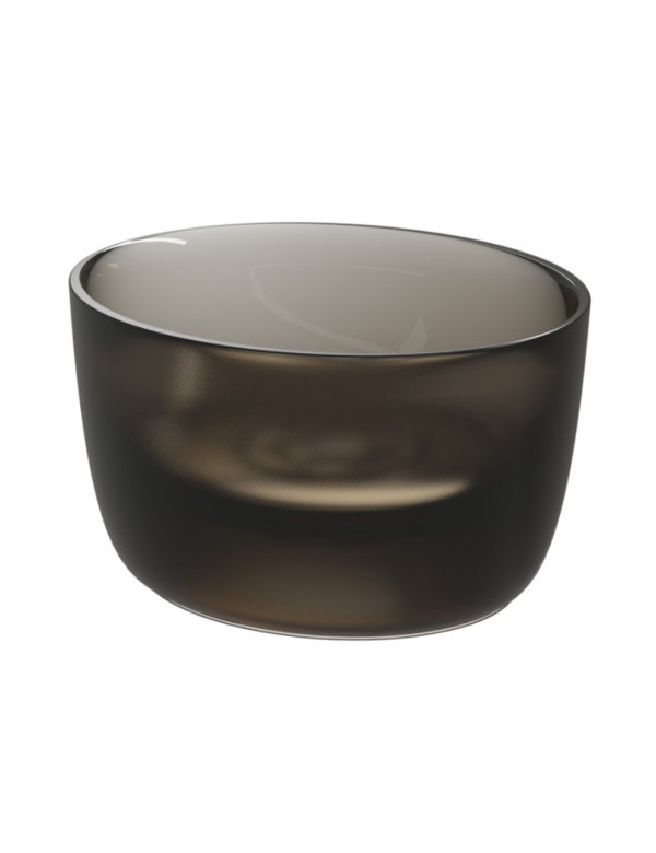 Vasque à poser Frosted Umber OVAL RIHO 38x33 cm solid surface