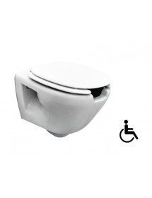 Pack WC PMR supspendu REMAS 55x37x37 cm cm avec abattant