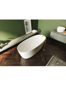 Baignoire îlot en solid surface RIHO OVAL 175x80x56,5 cm