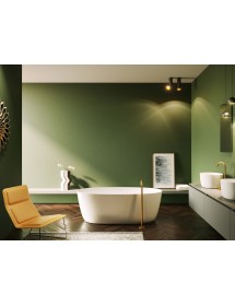 Baignoire îlot en solid surface RIHO OVAL 175x80x56,5 cm