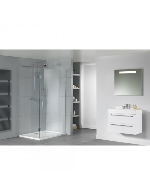 Grand receveur de douche acrylique rectangulaire  RIHO ZURICH 242 130x80x4,5 cm