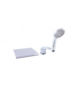 Mitigeur baignoire à cascade DANUBO 3 trous laiton chromé