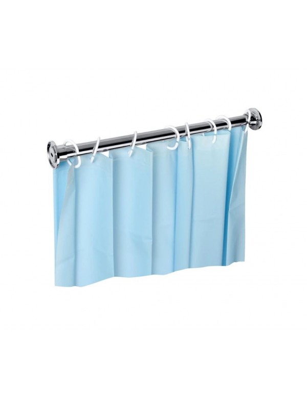 Tringle droit pour rideau de douche en acier poli Tringle droit pour rideau de douche en acier poli