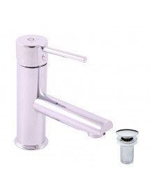 Mitigeur lavabo SEINA avec bonde laiton chromé