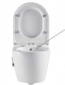 Pack WC Rimless avec fonction bidet suspendu MILOS 49,5x36x33 cm