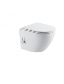 Pack WC Rimless avec fonction bidet suspendu MILOS 49,5x36x33 cm