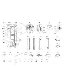 Fumoir de jardin BERLIN 100 cm avec accessoires