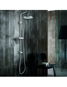 Set de douche mural chromé LUCY avec douchette