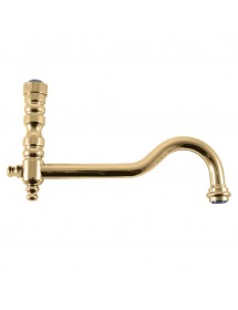 Mélangeur lavabo MORAVA RETRO pivotant en laiton doré