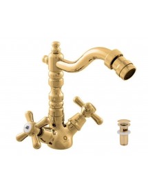 Mélangeur bidet MORAVA RETRO avec pop-up en laiton doré