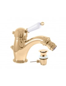 Mitigeur bidet LABE en laiton doré avec siphon