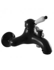Colonne de douche LABE laiton noir avec douchette H.102 cm
