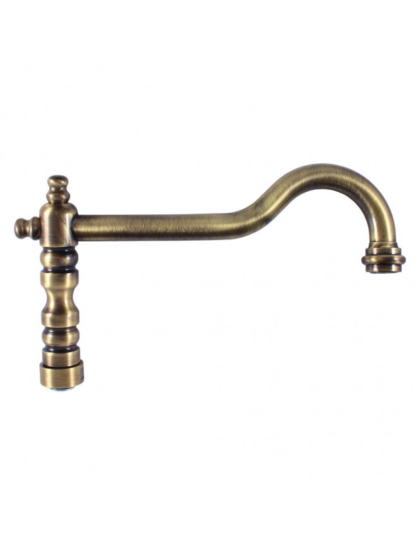 Mitigeur évier rétro LABE en laiton bronze avec poignée en céramique