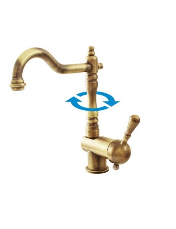 Mitigeur évier rétro LABE en laiton bronze Mitigeur évier rétro LABE en laiton bronze