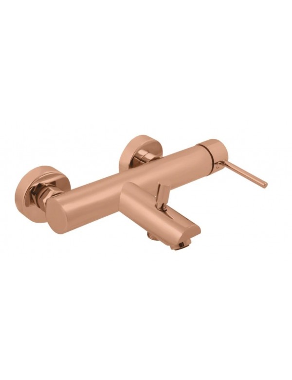 Mitigeur baignoire mural SEINA en laiton rose gold poli Mitigeur baignoire mural SEINA en laiton rose gold poli