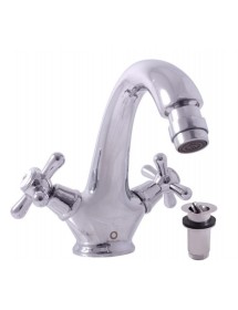 Mélangeur bidet MORAVA avec pop-up en laiton chromé
