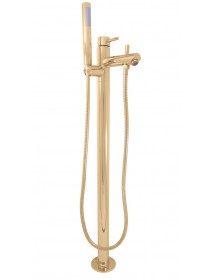 Mitigeur baignoire sur pied SEINA en laiton doré H. 93,2 cm