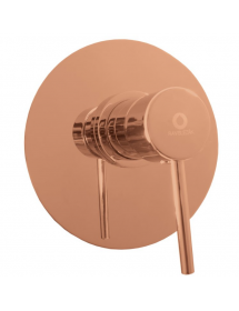 Mitigeur douche encastrable SEINA en laiton rose gold brossé 15 cm