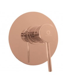 Mitigeur douche encastrable SEINA en laiton rose gold poli 15 cm
