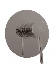 Mitigeur douche encastrable SEINA en laiton métal gris brossé 15 cm