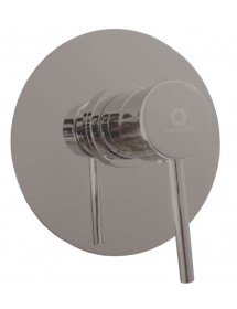 Mitigeur douche encastrable SEINA en laiton métal gris poli15 cm