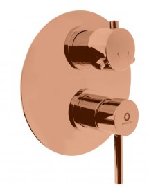 Mitigeur douche encastrable SEINA avec arrêt automatique laiton rose gold brossé