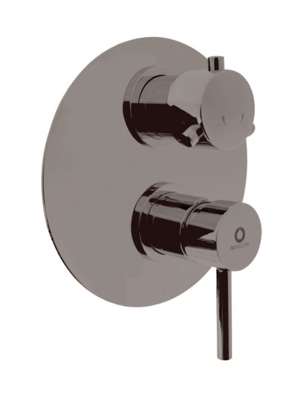 Mitigeur douche encastrable SEINA avec arrêt automatique laiton gris métal brossé Mitigeur douche encastrable SEINA avec arrêt automatique laiton gris métal brossé