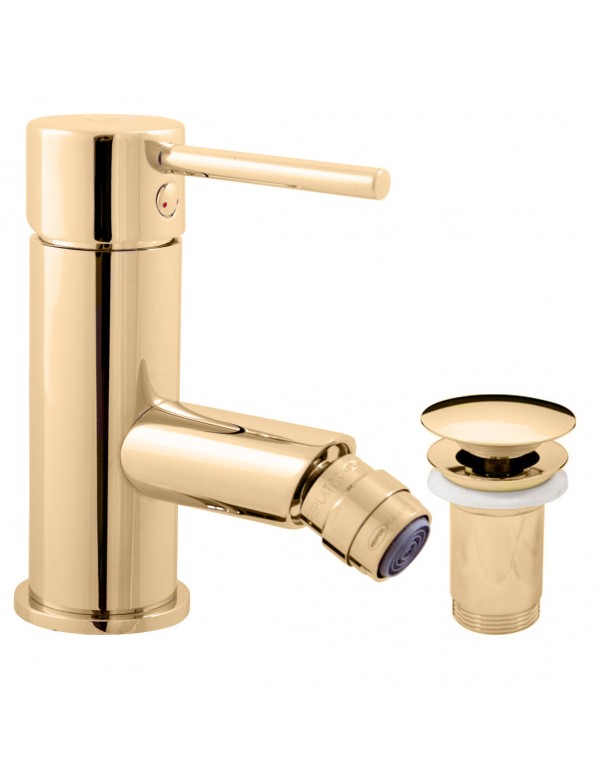 Mitigeur bidet SEINA avec bonde laiton doré Mitigeur bidet SEINA avec bonde laiton doré