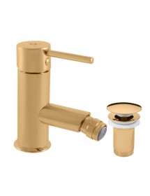 Mitigeur bidet SEINA avec bonde laiton doré brossé