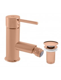 Mitigeur bidet SEINA avec bonde laiton rose gold poli