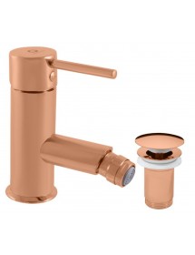 Mitigeur bidet SEINA avec bonde laiton rose gold brossé
