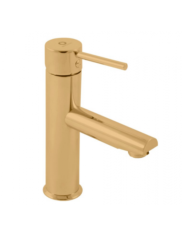 Mitigeur lavabo SEINA en laiton doré brossé H. 19,8 cm Mitigeur lavabo SEINA en laiton doré brossé H. 19,8 cm