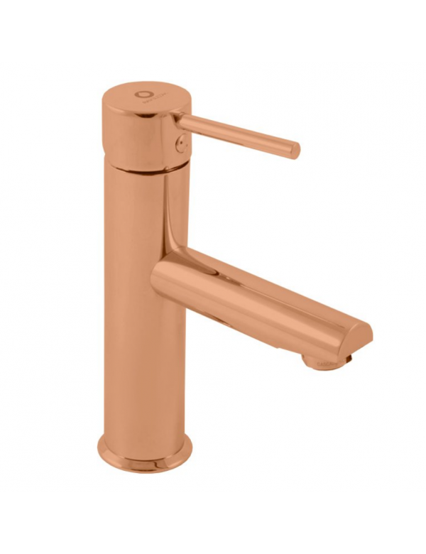 Mitigeur lavabo SEINA en laiton rose gold brossé H. 19,8 cm Mitigeur lavabo SEINA en laiton rose gold brossé H. 19,8 cm