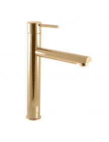 Mitigeur lavabo haut SEINA laiton doré 30,6 cm