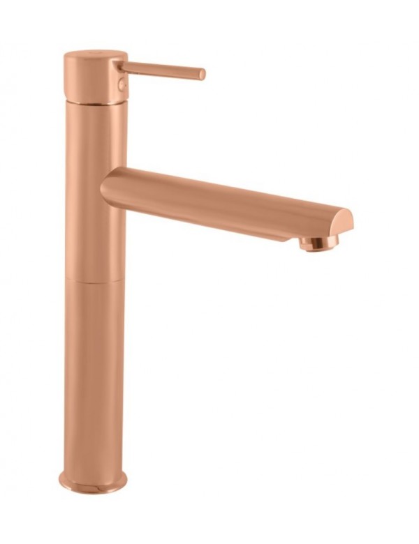 Mitigeur lavabo haut SEINA 30,6 cm en laiton rose gold poli Mitigeur lavabo haut SEINA 30,6 cm en laiton rose gold poli