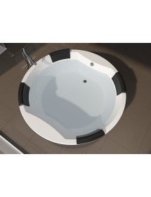 Grande baignoire ronde acrylique RIHO duo COLORADO