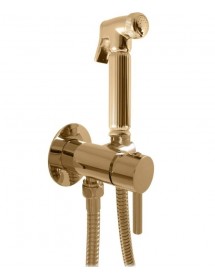 Mitigeur bidet encastrable SEINA avec douchette en laiton doré