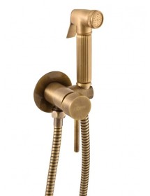 Mitigeur bidet encastrable SEINA avec douchette en laiton bronze